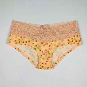 PINK XSmall Orange Flower Cotton Panty